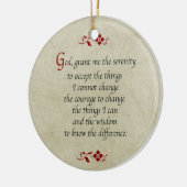 Serenitepicel/ stijl/dubbelzijdig keramisch ornament (Links)
