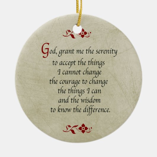 Serenitepicel/ stijl/dubbelzijdig keramisch ornament (Voorkant)