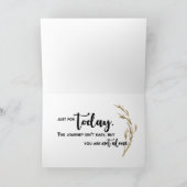 Serenity 12 Step Recovery with Fox on Wood Kaart (Binnen)