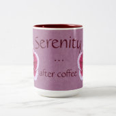 Serenity After Coffee Roze Dianthus Tweekleurige Koffiemok (Center)