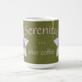 Serenity After Coffee White & Pink Clematis Green Koffiemok (Center)