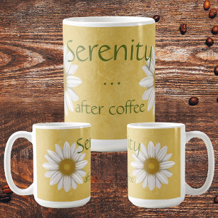 Serenity After Coffee Yellow Daisy Koffiemok