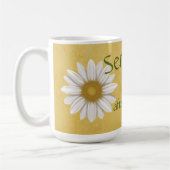 Serenity After Coffee Yellow Daisy Koffiemok (Links)