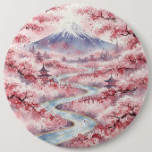 Serenity Among Cherry Blossoms Ronde Button 6,0 Cm (Voorkant)