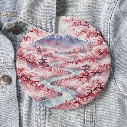 Serenity Among Cherry Blossoms Ronde Button 6,0 Cm (In situ)