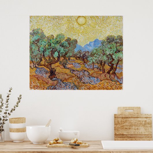 Serenity Among Olive Trees beroemd gemaakt door Vi Poster (Keuken)