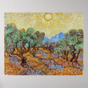 Serenity Among Olive Trees beroemd gemaakt door Vi Poster