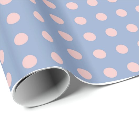 Serenity and Roos Quartz Polka Dot Wrapping Paper Cadeaupapier (Rol Hoek)