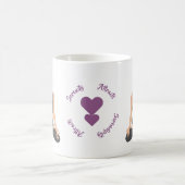 Serenity Attract Serendipity Yoga Butterfly Love Koffiemok (Center)