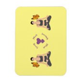 Serenity Attract Serendipity Yoga Butterfly Love Magneet (Verticaal)