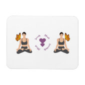 Serenity Attract Serendipity Yoga Butterfly Love Magneet (Horizontaal)