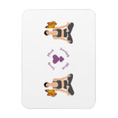 Serenity Attract Serendipity Yoga Butterfly Love Magneet (Verticaal)