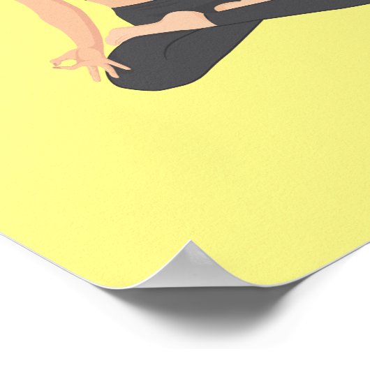 Serenity Attract Serendipity Yoga Butterfly Love Poster (Hoek)