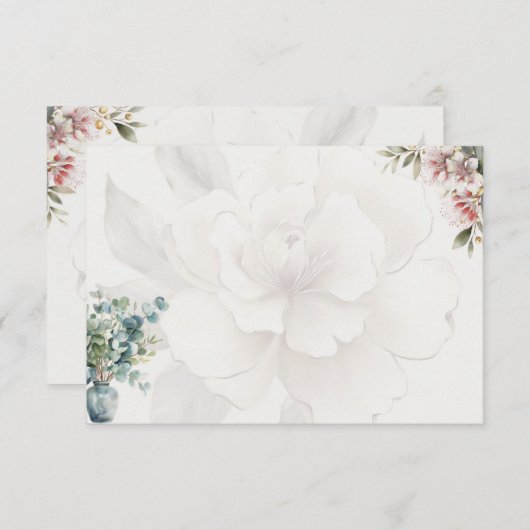 Serenity Basic Blank Recept Kaart (Voorkant / Achterkant)