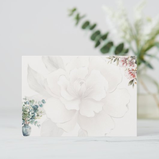 Serenity Basic Blank Recept Kaart (Staand voorkant)