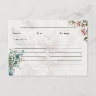 Serenity Basic Recept Kaart