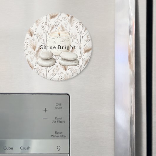 Serenity Beach Candle Rocks Magneet (Insitu (Koelkast))