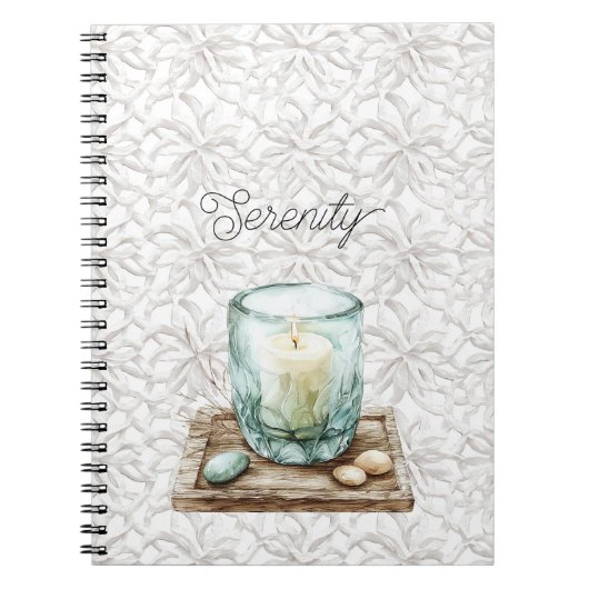 Serenity Beach Kaars Stenen Notitieboek (Voorkant)