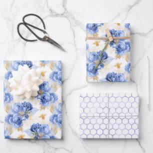 Serenity Bee Pattern Inpakpapier Vel