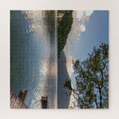 Serenity bij Sunset Lake Legpuzzel (Horizontaal)