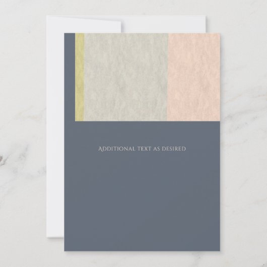 Serenity Bites Typografie Bruidsdouche Modern Kaart (Achterkant)