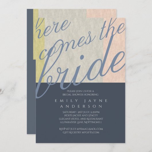 Serenity Bites Typography Vrijgezellenfeest Modern Kaart (Voorkant / Achterkant)