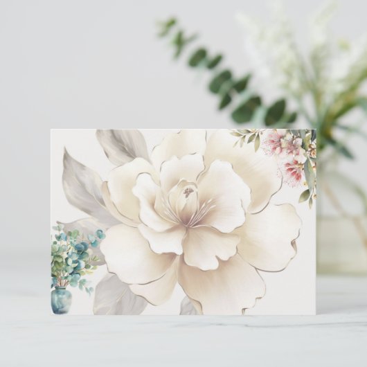 Serenity Blank Recept Kaart (Staand voorkant)