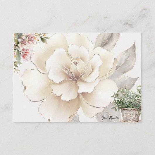 Serenity Blank Recept Kaart (Achterkant)