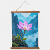 Serenity Bloom – Lotus Boven de Nevel Hangend Wandkleed (Voorkant)