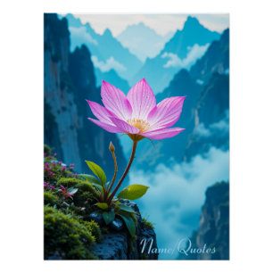 Serenity Bloom – Lotus Boven de Nevel Perfect Poster