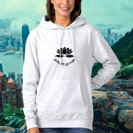 Serenity Blooms – Lotus Flower Design Hoodie
