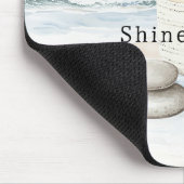 Serenity Blue Beach Ocean Candles Rocks Muismat (Hoek)