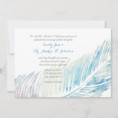 Serenity Blue en Paarse Waterverf Kaart (Voorkant)