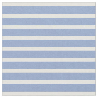 Serenity Blue en White Fine Striped Stof