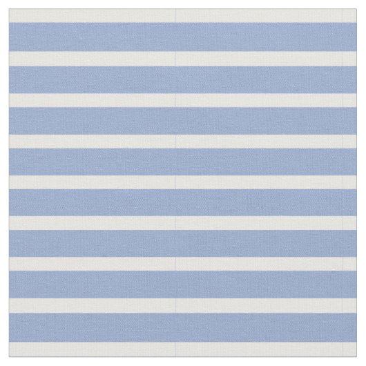 Serenity Blue en White Fine Striped Stof (Close Up)
