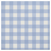 Serenity Blue en White Gingham Check Stof (Swatch)