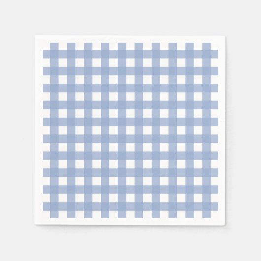 Serenity Blue Gingham Servet (Voorkant)