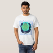 Serenity Blue Horseshoe T-shirt (Voorkant volledig)