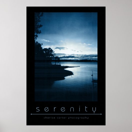 Serenity Blue Poster (Voorkant)