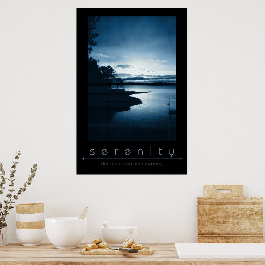 Serenity Blue Poster (Keuken)