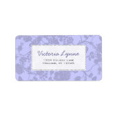 Serenity Blue Roos Return Address Label (Voorkant)