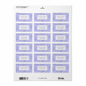 Serenity Blue Roos Return Address Label (Full Sheet)