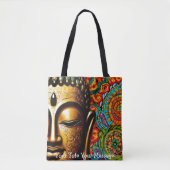 Serenity Boeddha Boodschappentas Tote Bag (Voorkant)