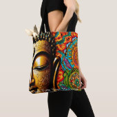 Serenity Boeddha Boodschappentas Tote Bag (Dichtbij)