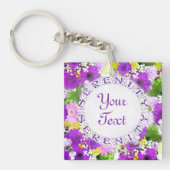 Serenity Bouquet Floral AcrylicTemplate sleutelhan Sleutelhanger (voorkant)