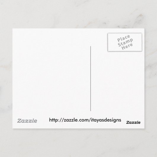 Serenity-Briefkaart van het oorspronkelijke schild Briefkaart (Achterkant)