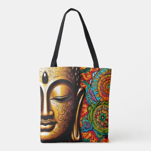 Serenity Buddha Canvas tas (Achterkant)