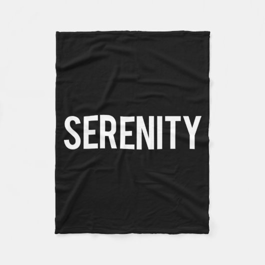 Serenity - Cool New Funny Name Fan Gift Tee  Fleece Deken (Voorkant)