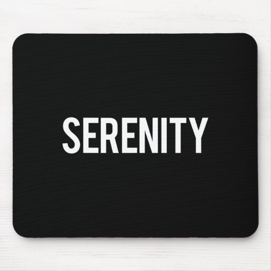 Serenity - Cool New Funny Name Fan Gift Tee Muismat (Voorkant)