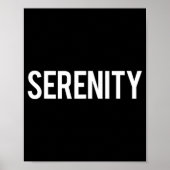 Serenity - Cool New Funny Name Fan Gift Tee  Poster (Voorkant)